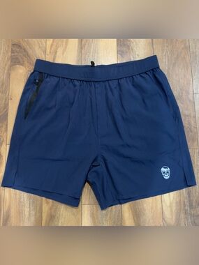 Gymreapers Men’s Performance Shorts 5” Navy Blue Athletic Training XL